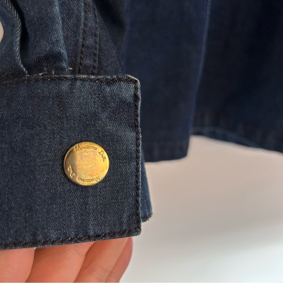 NWT Massimo Dutti Dark Denim Long Jacket - Picture 6 of 14